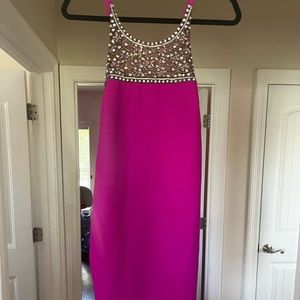 Hot pink short dress